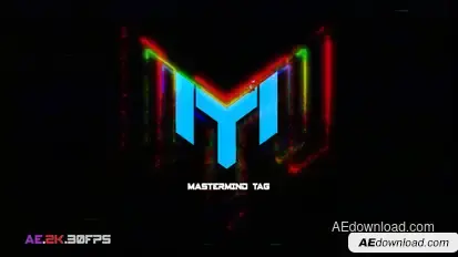 Glitch Break Logo Logo Stings template preview