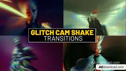 Glitch Cam Shake Transitions | After Effects Elements template preview