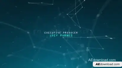 Glitch cinematic title Titles template preview