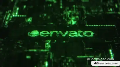 Glitch Digital Logo | TITLE Intro Titles template preview