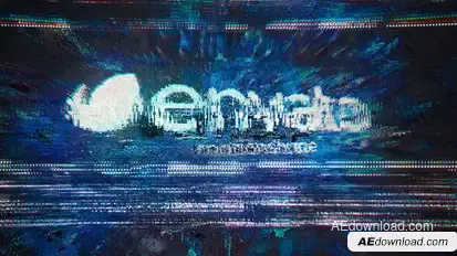 Glitch Logo Logo Stings template preview