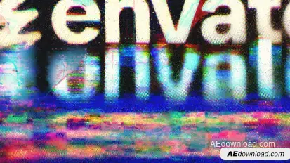 Glitch Distortion Logo Intro Logo Stings template preview