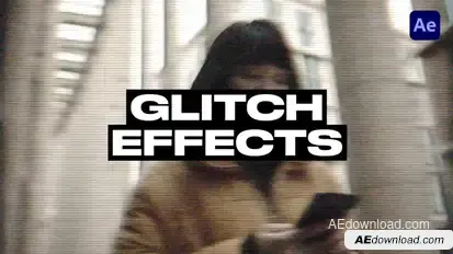 Glitch Effects Elements template preview