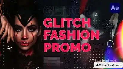 Glitch Fashion Promo Openers template preview
