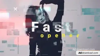 Glitch Fast Opener Openers template preview