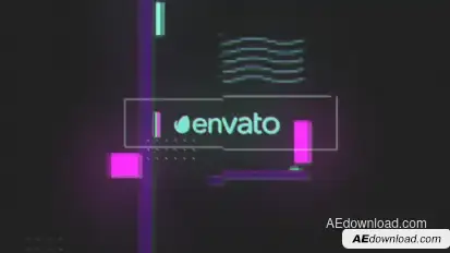 Glitch Game logo Logo Stings template preview