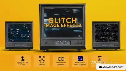 Glitch Image Effects Elements template preview