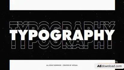 Videohive Glitch Kinetic Typography Titles template preview
