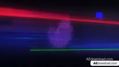 Glitch Logo Logo Stings template preview