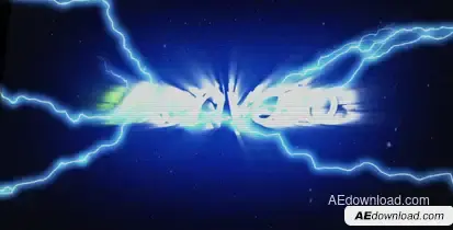 Glitch Lightning Reveal Logo Stings template preview