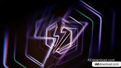 Glitch Lines Logo Logo Stings template preview