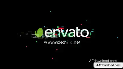 Glitch Logo Logo Stings template preview