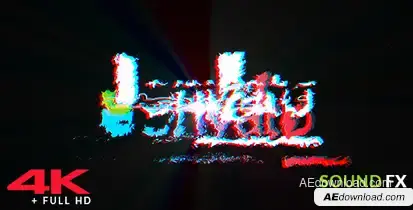 Glitch Logo Logo Stings template preview