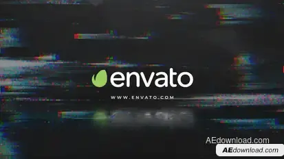 Glitch Logo Logo Stings template preview