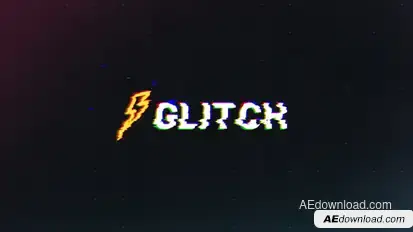 Glitch Logo Logo Stings template preview