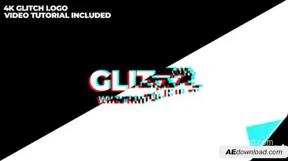 Glitch Logo Logo Stings template preview