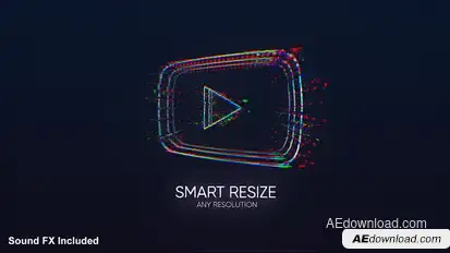 Glitch Logo Titles template preview