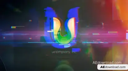 Glitch Logo Logo Stings template preview