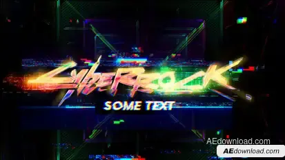Glitch Logo Logo Stings template preview