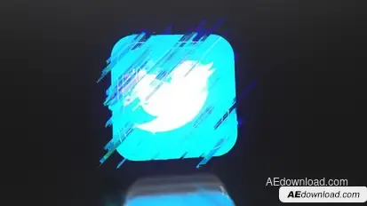 Glitch Logo Logo Stings template preview