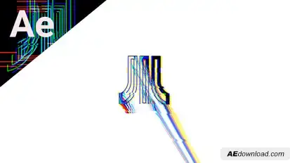 Glitch Logo Logo Stings template preview
