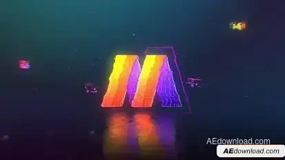 Glitch Logo Logo Stings template preview