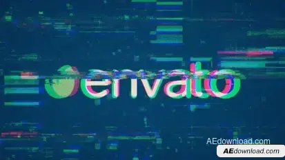 Glitch Logo Logo Stings template preview