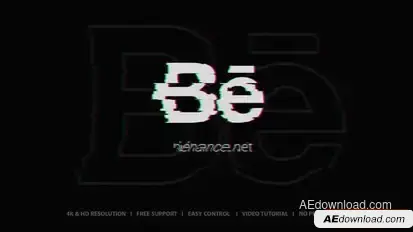 Glitch Logo Logo Stings template preview