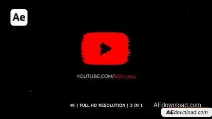 Glitch Logo 4K - 3 Logo Reveal Openers template preview