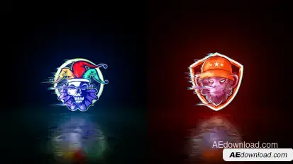 Glitch Logo Logo Stings template preview