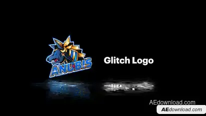 Glitch Logo Logo Stings template preview
