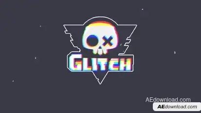Glitch Logo Logo Stings template preview