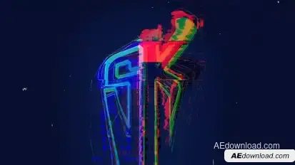 Glitch Logo Logo Stings template preview