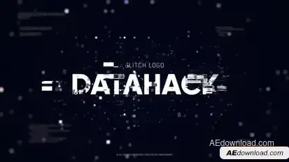Glitch Logo - Data Hack Logo Stings template preview