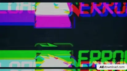 Glitch Logo Logo Stings template preview