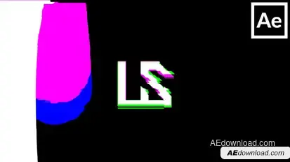 Glitch Logo Animation Logo Stings template preview