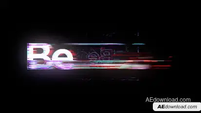 Glitch Logo Animation Logo Stings template preview