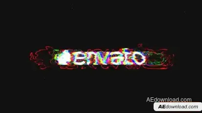 Glitch Logo Intro 2 in 1 Logo Stings template preview