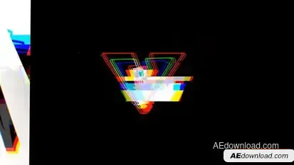Glitch Logo Intro Logo Stings template preview