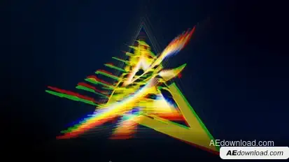 Glitch Logo Intro Logo Stings template preview