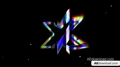 Glitch Logo Intro Logo Stings template preview