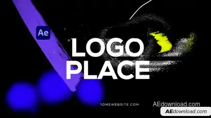 Glitch Logo Intro Grunge Distortion Logo Stings template preview