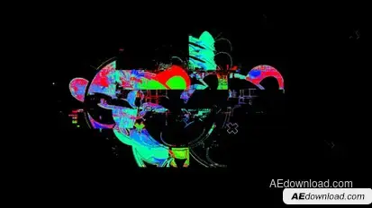 Glitch Logo or Title Logo Stings template preview