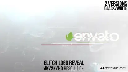 Glitch Logo Reveal Logo Stings template preview