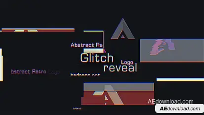 Glitch Logo Reveal Logo Stings template preview