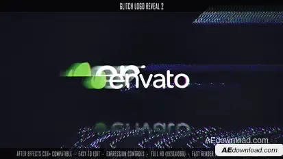 Glitch Logo Reveal 2 Openers template preview