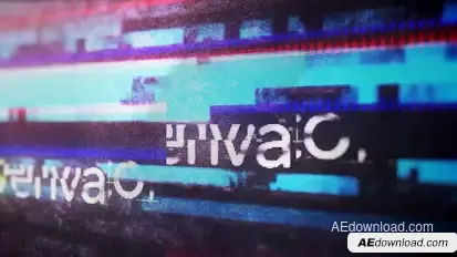 Glitch Logo Reveal Logo Stings template preview