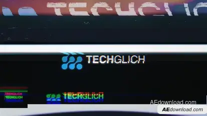 Glitch Logo Intro Reveal Logo Stings template preview