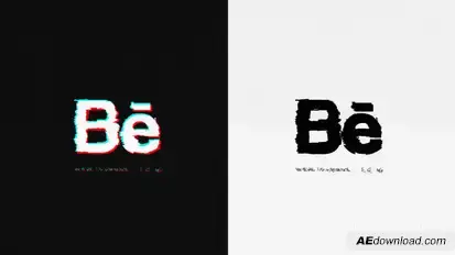 Glitch Logo Reveal Logo Stings template preview