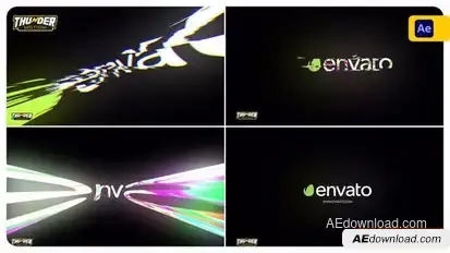 Glitch Logo Reveal Logo Stings template preview